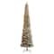 10ft. Pre-Lit Flocked Pencil Artificial Christmas Tree, Clear Lights
